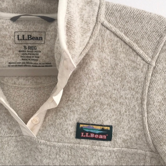 L.L Bean Cream Pullover - Picture 2 of 3